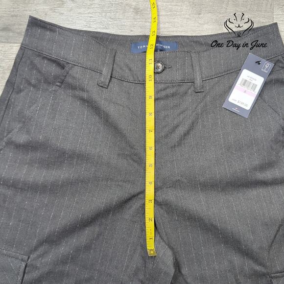 Tommy Hilfiger Striped Wide Leg Cargo Pants Size 6 - Picture 4 of 6